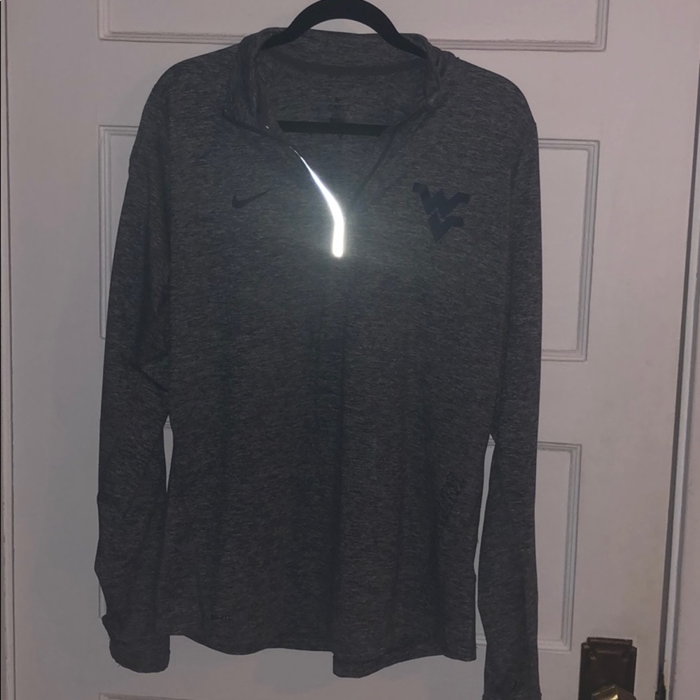 Nike dark grey WVU running jacket